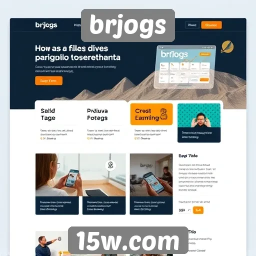 Análise da interface do site brjogs